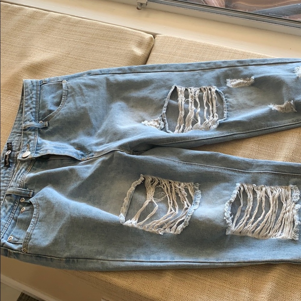 Boohoo blue mom jeans